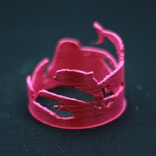 océano anillo art 3d print model - Mito3D