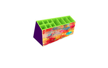 office pencil organizer color mixed bag textures 3d print model - Mito3D