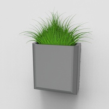 olivia wall planter housewares wallplanter 3d print model - Mito3D