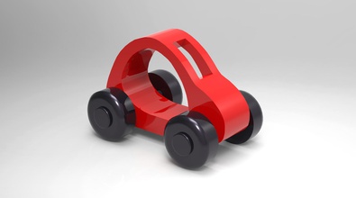 one-time-print car toys one print time 3d print model - Mito3D
