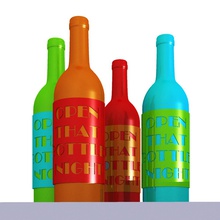 open bottle night-Flaschen-Anzeige - Spielzeug Flasche night 3d print model - Mito3D