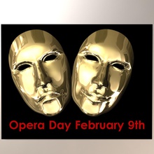 ópera dia drama faces a arte o de fevereiro máscara opera 3d print model - Mito3D
