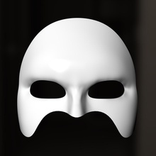 ópera dia guillier máscara a moda arte de fevereiro opera 3d print model - Mito3D