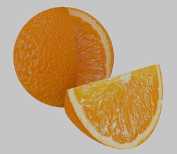 orange-Frucht - Spielzeug Farbe Obst mixed bag orange 3d print model - Mito3D