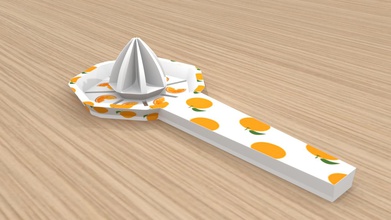 laranja mão juicer1 utilidades domésticas de cor espremedor 3d print model - Mito3D