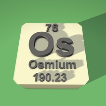 osmium periodic table fridge magnet education 3d print model - Mito3D