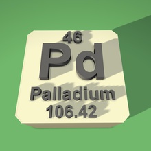 palladium periodic table fridge magnet education 3d print model - Mito3D