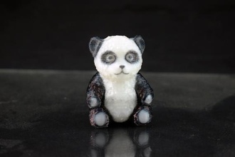 panda bear i giocattoli animale orso colore carino figurina teddy giocattolo 3d print model - Mito3D
