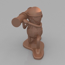 peanut soldier bazooka toys national day soldiers 3d print model - Mito3D