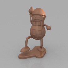 peanut soldier hand grenade toys national day soldiers 3d print model - Mito3D