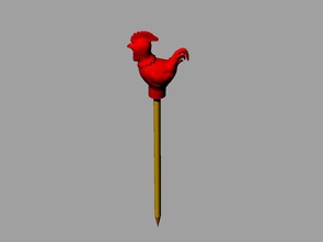 pen topper 1 office 2017 chicken year chinese new rooster 3d print model - Mito3D