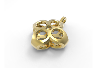 pendant fashion accessories gold necklace 3d print model - Mito3D