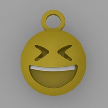 Anhänger Schlüssel-ring emoticon 7 Mode emoticons 3d print model - Mito3D