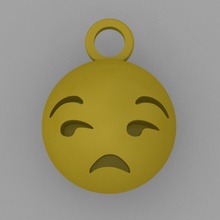 pendant key-ring emoticon 8 fashion emoticons 3d print model - Mito3D