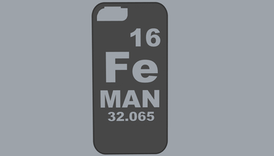tabela periódica iphone 5 full tampa de ferro gadgets engomar smart phone caso smartphone 3d print model - Mito3D