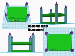 phone bunkbed gadgets android iphone nexus bed holder smartphone 3d print model - Mito3D
