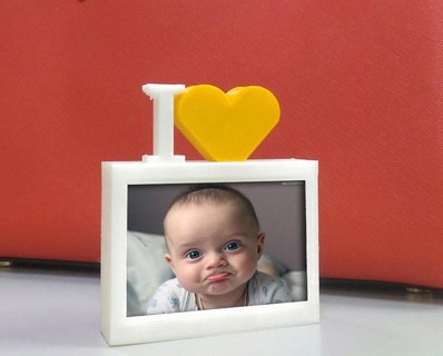photo frame sherry kuo love 3d print model - Mito3D