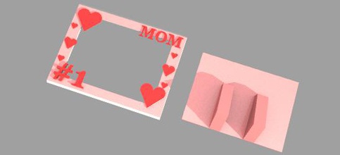 cadre photo les articles ménagers la fête des mères 3d print model - Mito3D