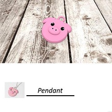 pig pendant fashion color pink 3d print model - Mito3D