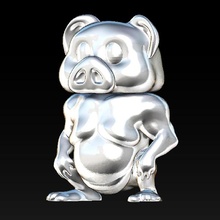 porco sumô brinquedos nobel sla 3d print model - Mito3D