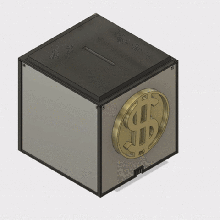 piggy bank starke scroogebox - Spielzeug Duck pimpon rosa-Spende scoogey unersättlichen 3d print model - Mito3D