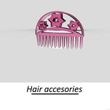 pin fashion accessories comb hair 3d print model - Mito3D