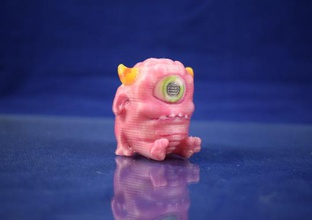 pink monster toys color figurine toy 3d print model - Mito3D