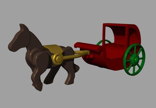 pinoy vehicle-kalesa toys 3d print model - Mito3D