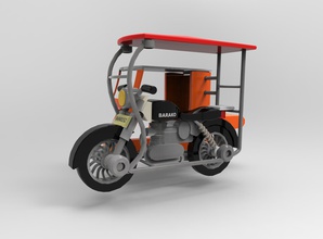 pinoy vehicle-tricycle toys philippines tricycle vehicle 3d print model - Mito3D