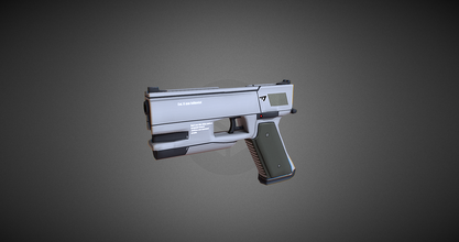 pistola arte 3d print model - Mito3D