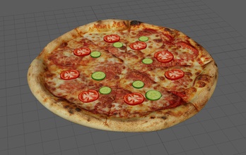 pizza fashion pop culture 3d print model - Mito3D