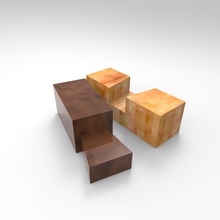 plain Schwalbenschwanz Kunst capsula die Holzbearbeitung 3d print model - Mito3D
