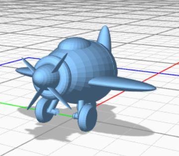 uçak geometrik 3d print model - Mito3D