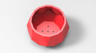 4 bitki pot zücaciye çiçek vazo 3d print model - Mito3D