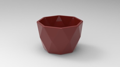 plant pot 5 housewares flower vase 3d print model - Mito3D