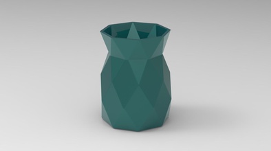 pflanze Topf 6 Haushaltswaren Blume pot vase 3d print model - Mito3D