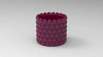 plant pot 8 housewares flower vase 3d print model - Mito3D