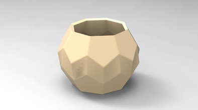 plant pot housewares flower vase 3d print model - Mito3D
