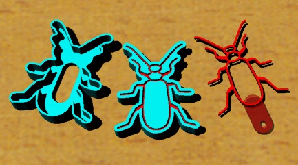 play doh mold cardinal beetle toys beetles molds play-doh 3D print model - Mito3D