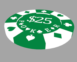 poker chip 25 - Spielzeug Farbe mixed bag 3d print model - Mito3D