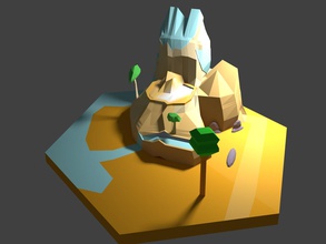 poly Berg Spielzeuge 3d print model - Mito3D
