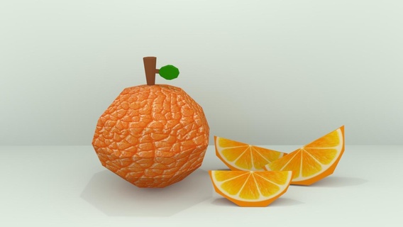 poly orange porsche color 3d print model - Mito3D