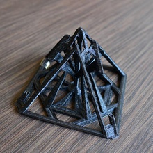 poly pyramid art 3d print model - Mito3D
