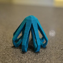poly sculpture jellyfish art 3d print model - Mito3D