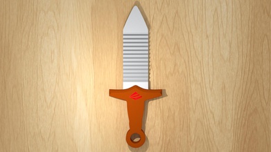 cortador de batata utilidades domésticas cor espada 3d print model - Mito3D