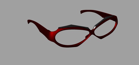predador oculos escuros quadro Armação moda 3d print model - Mito3D