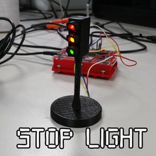 programmable traffic light education arduino led programming stoplight 3d print model - Mito3D