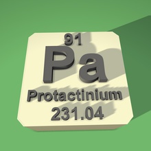 protactinium periodic table fridge magnet education 3d print model - Mito3D