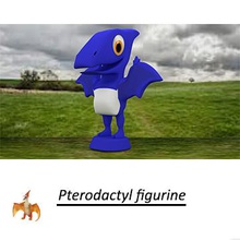 pterodactyl figure education collection color display toy 3d print model - Mito3D
