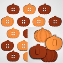 pumpkin buttons fashion button halloween 3d print model - Mito3D